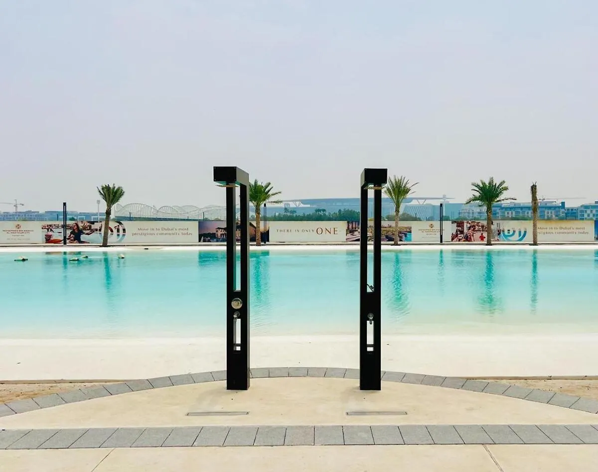 아파트 Luxurious 1 Bedroom In District One Beach Access 두바이